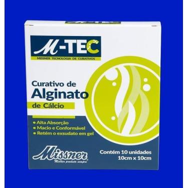 Imagem de Curativo Alginato Cálcio 10x10cm 10 Unid - Missner