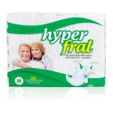 Imagem de Fralda Geriátrica HyperFral M com 50 Unidades - Hyper Fral
