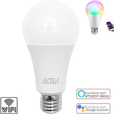 Imagem de Lâmpada Inteligente RGB Wifi Controle Sem Fio Prático - Atena