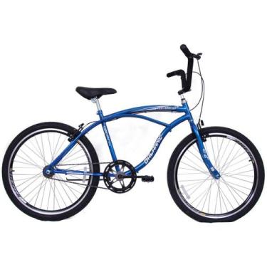 Imagem de Bicicleta Masculina Aro 26 Beach Azul - Dalannio Bike