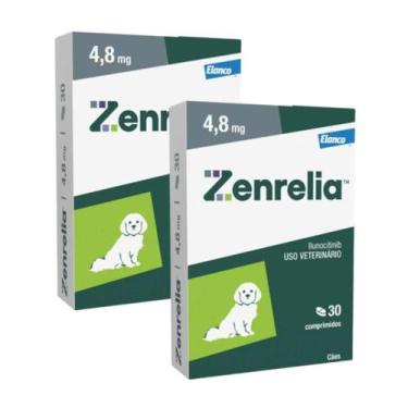 Imagem de Kit 2 Zenrelia Dermatológico Ilunocitinib 4,8mg Cães - 30Cp - Elanco