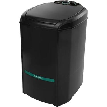 Imagem de Lavadora de Roupas Suggar LE2001PT 20kg Semiautomática Eco Preta com 6 Programas e Reaproveitamento de Água 110V