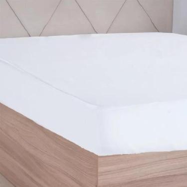Imagem de Protetor de colchão microfibra solteiro Bene Casa impermeável, BRANCO,