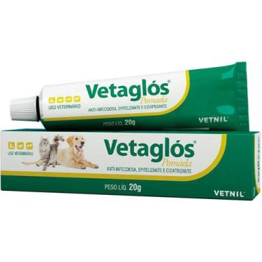 Imagem de Pomada Cicatrizante Vetnil Vetaglos - 20g