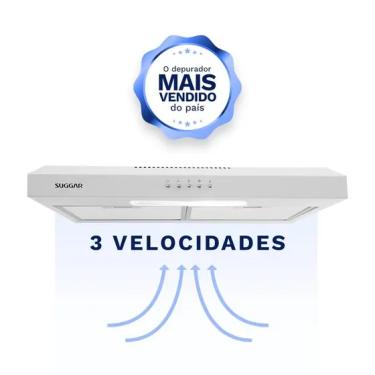 Imagem de Depurador e Exaustor de Ar Suggar  Slim 60 Cm Dps16 Branco 110 V