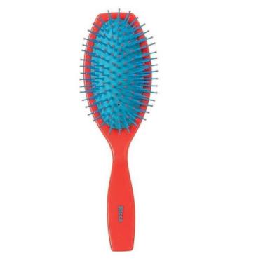 Imagem de Escova de cabelo cereja oval almofada desembaraçante Ricca - belliz