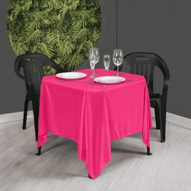 Imagem de Kit 10 Toalha de Mesa Quadrada 1,50m x 1,50m Helanca Festa Casamento B