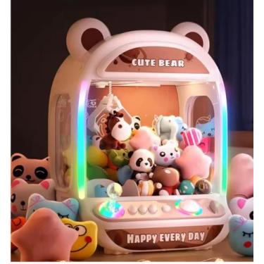 Imagem de Maquina De Pegar Bichinho Infantil Brinquedo Pelúcias - Mk Toys, Branc
