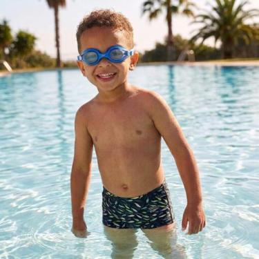Imagem de Kit Sunga Speedo Peixinho Óculos Speedo Jr Olympic Azul, Verde musgo, 