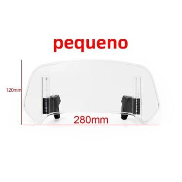 Imagem de Extensor De Para-brisa Universal Para Motocicletas, Spoiler Defletor D