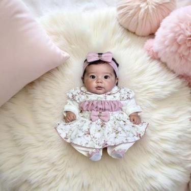 Imagem de Kit 3 Peças Macacão Para Bebê de Malha Menina Longo Charlote - Marias 
