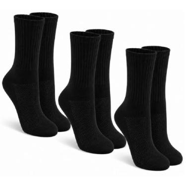 Imagem de Kit 3 Pares de Meias Esportivas Cano Longo em Poliamida Tam 38/44 - SE