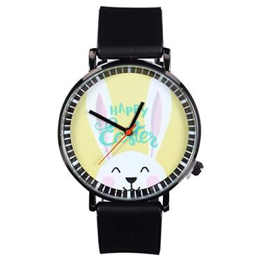Imagem de Relógio de quartzo de desenho animado feliz Páscoa elegante relógio de pulso para meninos e -Assistir