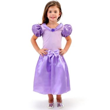 Imagem de Fantasia infantil vestido princesa Sofia Rapunzel