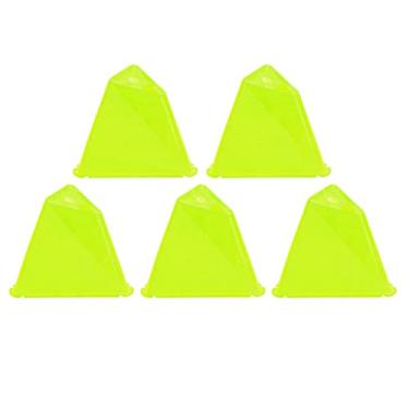 Imagem de Marcador de treinamento de futebol, ampla aplicabilidade Fácil de usar Cones de treinamento de barreira de futebol de cores brilhantes portáteis para esportes ao ar livre(amarelo)