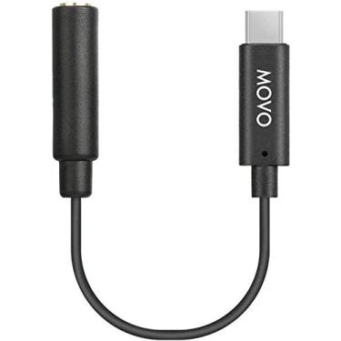 Imagem de Movo Adaptador de Som Externo USB Type-C para 3,5 mm TRS Microfone Externo e Adaptador de Áudio para DJI Osmo Pocket