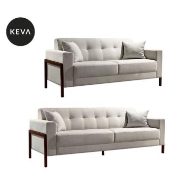 Imagem de Conjunto de Sofá 2 e 3 Lugares Kivik Copenhague Algodão Bege