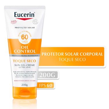 Imagem de Protetor Solar Corporal Eucerin Sun Oil Control Gel-Creme Toque Seco FPS 60 com 200g 200ml