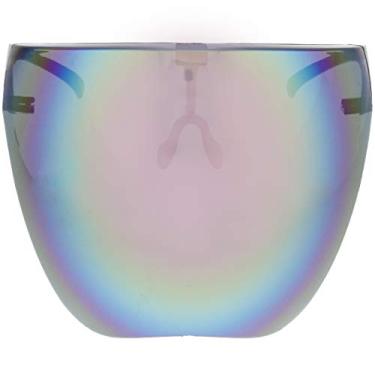 Imagem de zeroUV – Protetor de rosto completo para viseira de vidro/óculos de sol (antiembaçamento/filtro de luz azul), C2 | Pink / Mirror, One Size