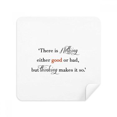 Imagem de There is Nothing Good Or Bad Glasses Pano Limpador de Tela Tecido de Camurça Pacote com 2