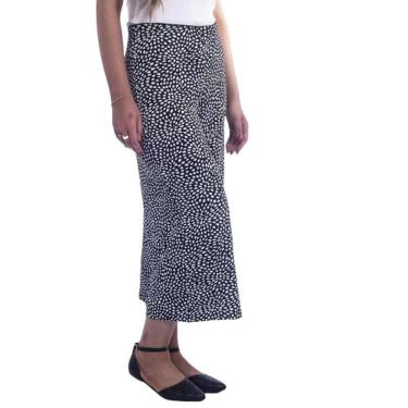 Imagem de Calça Feminina Pantalon Cintura Alta Estampada Hering