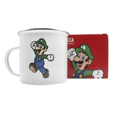 Imagem de Caneca Metal Luigi - 500Ml - Mario Bros