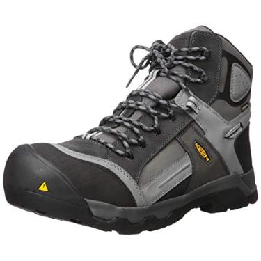 Imagem de KEEN Utility Davenport Bota masculina de trabalho à prova d'água com bico composto de 15 cm, Ímã/aço cinza, 14 Wide