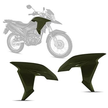 Imagem de ABA DO TANQUE PRO TORK XRE 190 2016/18 (PAR) VERDE LIZARD