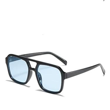 Imagem de Óculos de sol amarelos femininos vintage de luxo superdimensionados femininos óculos de condução óculos de sol modernos tons únicos, preto azul, z