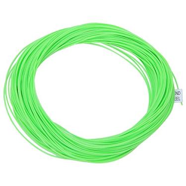 Imagem de Linha de pesca, linha de pesca com mosca, flutuador de nylon com acess¨®rio de equipamento de pesca de contrapeso de la?o soldado, cor dupla 2 la?os soldados carretel de linha de mosca(verde), Lin
