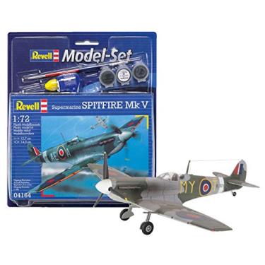 Imagem de Avião Caça Spitfire Mk.V 1:72 Revell REV 64164 - Kit Completo para Montar