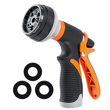 Imagem de Tingpai Bocal de manguei de ja im 8 padrões de pulverização Lavado de carros de alta pressão Jato/Ventilador/Enxágue/Névoa Pulverizador de mão pa bicicleta Lavagem de piso Cerca Pátio Limpeza de