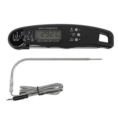 Imagem de Term?metro de carne digital,term?metro de carne de leitura para cozinhar, term?metro de comida de cozinha ¨¤ prova d'¨¢gua com luz de fundo e calibra??o para cozinha(BLACK), Term?metro de Carne al
