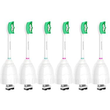 Imagem de Aoremon Cabeças de escova de dentes de substituição para Philips Sonicare E-Series Essence HX7022/66 e outros modelos de escova de dentes elétrica rosqueada, pacote com 6