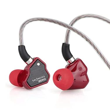 Imagem de Linsoul 7Hz Salnotes Zero Fone de ouvido intra-auricular com driver dinâmico de 10 mm HiFi IEM com diafragma de metal composto e placa frontal de aço inoxidável Cabo OFC de 2 pinos destacável