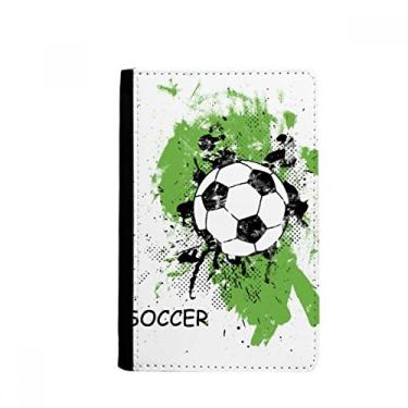 Imagem de Carteira Play Soccer Soccer Sports Passport Holder Notecase Burse capa para cartão, Multicolor