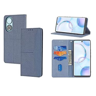 Imagem de For Honor 50 Woven Texture Stitching Magnetic Horizontal Flip PU Leather Case with Holder & Card Slots & Wallet & Lanyard
