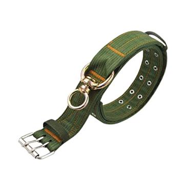 Imagem de Ioensy Coleira de pescoço engrossada resistente com fivela de metal coleira de quatro camadas para engorda de coleira de pescoço de, 130cm