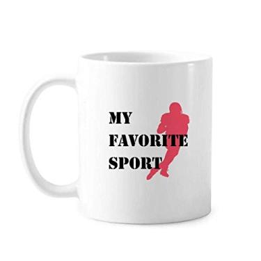 Imagem de Like Sports Fitness Balanced Rugby Caneca Cerâmica Café Porcelana Caneca de Cerâmica