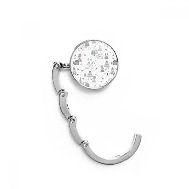 Imagem de Gancho de mesa de grama, pássaro, montanha, estrela, árvore, gancho decorativo com fecho dobrável