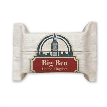 Imagem de United Kingdom Country City Big Ben London UK Capa de papel para lenços faciais Bolsa de linho de algodão