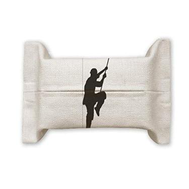 Imagem de Capa de papel de tecido facial Shaolin em palito chinês cultura marcial bolsa de linho de algodão