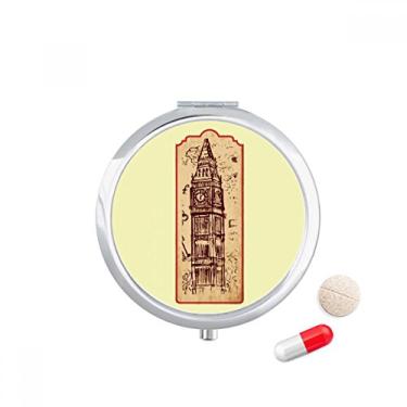 Imagem de Big Ben England Landmark Flag Mark Pattern Pill Case Pocket Medicine Storage Box Container Dispenser