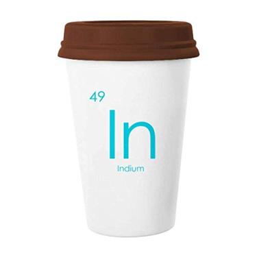 Imagem de Tabela de menstruação de elementos de química índio em caneca Caneca Copo de cerâmica Copo de cerâmica