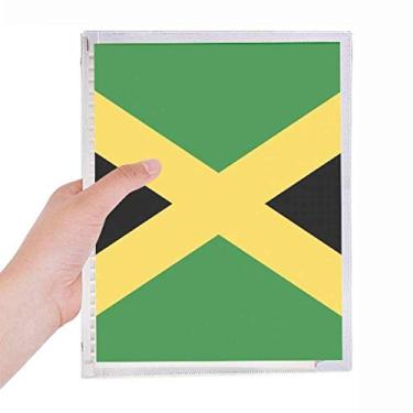 Imagem de Caderno com a bandeira nacional da Jamaica da América do Norte com folhas soltas e diário recarregável