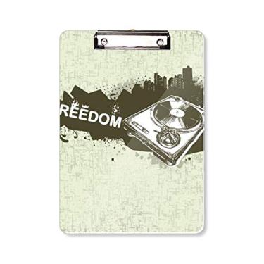 Imagem de Graffiti Street Hip-Hop City Phonograph Prancheta pasta para escrita placa de apoio A4