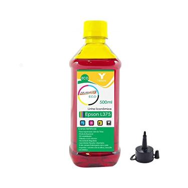 Imagem de Tinta Para Impressora Epson L375 Eco Yellow Marpax 500ml