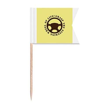 Imagem de Volante Carro Grasps Life Palito Sinalizadores Marcação de Etiquetagem para Festa Bolo Comida Cheeseplate