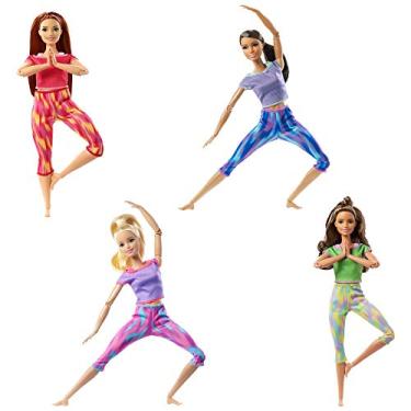 Barbie Feita Para Mexer Morena Articulada Yoga Ftg82 Mattel