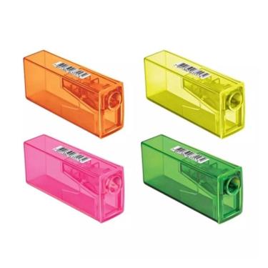 Imagem de Apontador Simples Com Depósito Retangular Neon- 125Lvzf - Faber Castell